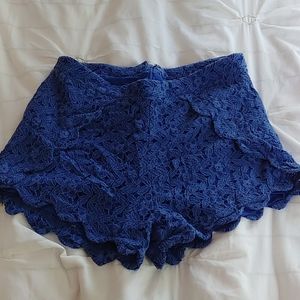 Junior's Adorable Blue High Waisted Shorts